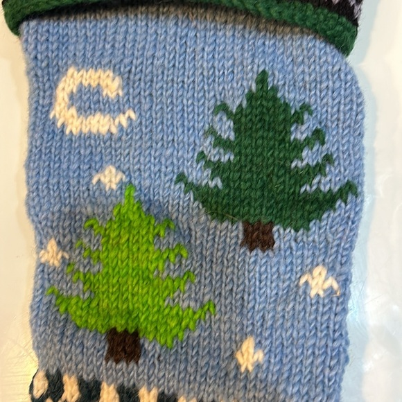 Gorgeous wool Christmas stocking stuffer handmade in Nepal - Picture 2 of 11